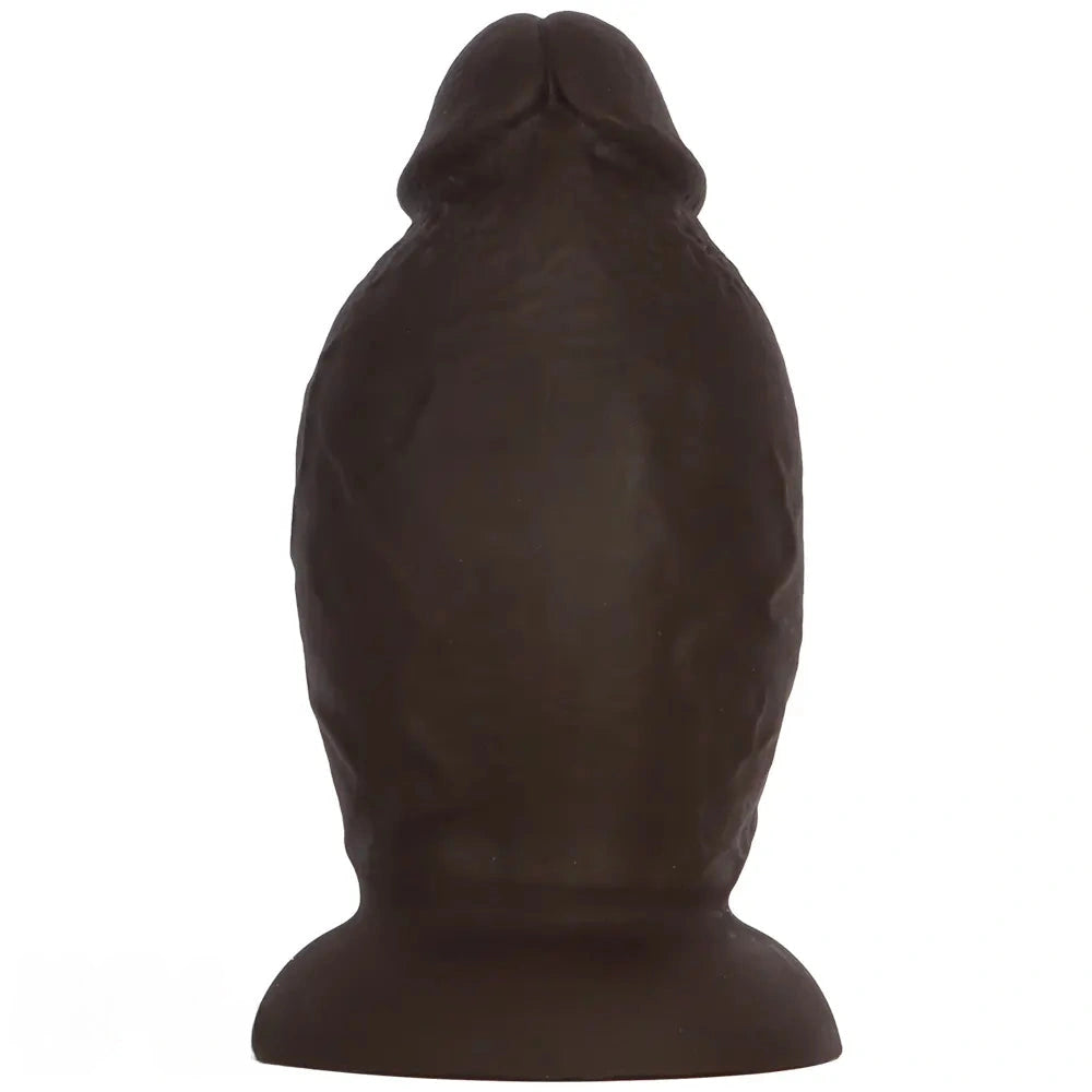 5.9in 8.66in 10.03in Coffee Eggless Large Anal Plug Penis Silicone Dildo