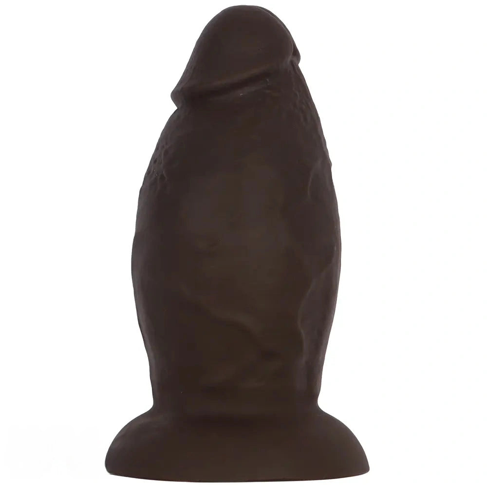 5.9in 8.66in 10.03in Coffee Eggless Large Anal Plug Penis Silicone Dildo