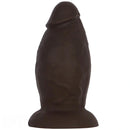 5.9in 8.66in 10.03in Coffee Eggless Large Anal Plug Penis Silicone Dildo