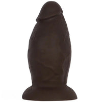 5.9in 8.66in 10.03in Coffee Eggless Large Anal Plug Penis Silicone Dildo