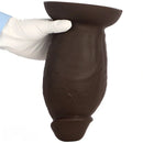 5.9in 8.66in 10.03in Coffee Eggless Large Anal Plug Penis Silicone Dildo