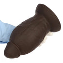 5.9in 8.66in 10.03in Coffee Eggless Large Anal Plug Penis Silicone Dildo