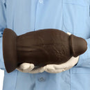 5.9in 8.66in 10.03in Coffee Eggless Large Anal Plug Penis Silicone Dildo
