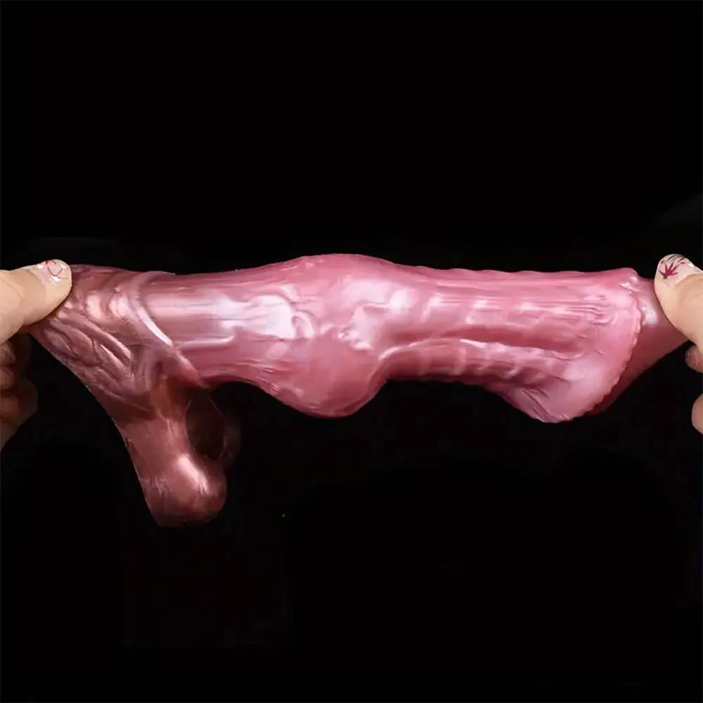 5.9in Fantasy Silicone Wearable Animal Horse Stretchable Penis Sleeve