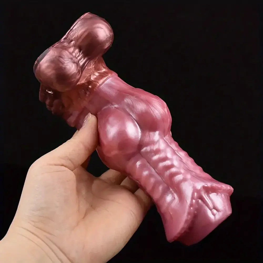5.9in Fantasy Silicone Wearable Animal Horse Stretchable Penis Sleeve