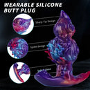 5.9in Fantasy Tentacle Silicone Spiked T-shape Base Sharp Head Dildo