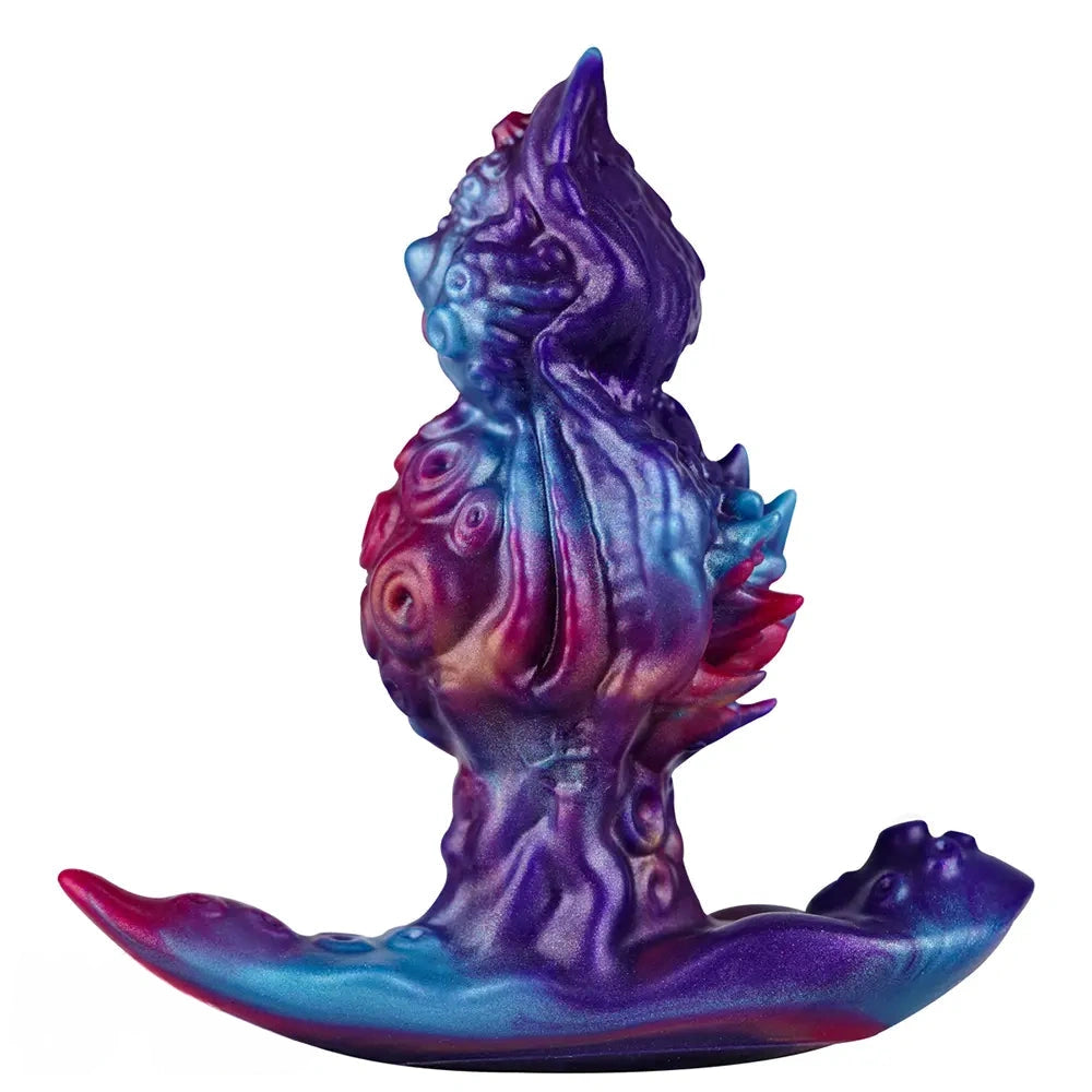 5.9in Fantasy Tentacle Silicone Spiked T-shape Base Sharp Head Dildo