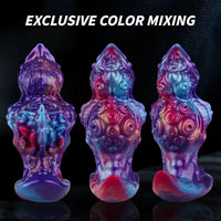 5.9in Fantasy Tentacle Silicone Spiked T-shape Base Sharp Head Dildo