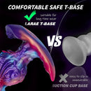 5.9in Fantasy Tentacle Silicone Spiked T-shape Base Sharp Head Dildo