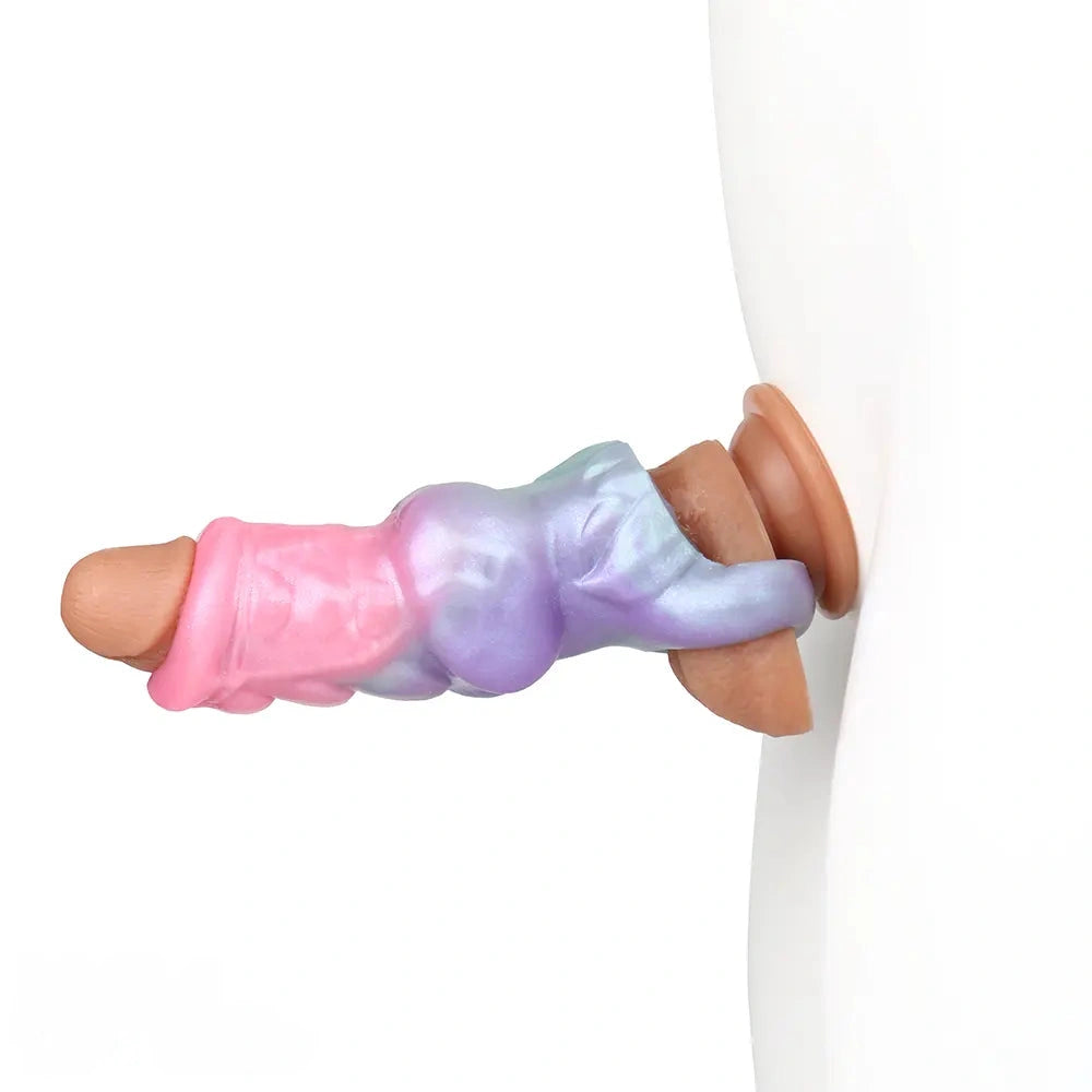 5.9in Flesh Shell SHAZ-3006 Fantasy Hollow Dildo Sleeve For Extension