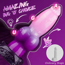 5.9in Flower Design Tapered Tip Knot Monster Silicone Female Dildo