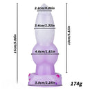 5.9in Flower Design Tapered Tip Knot Monster Silicone Female Dildo
