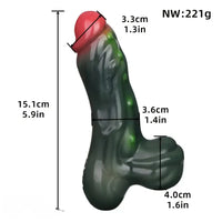 5.9in Liquid Silicone Female Sex Toy Monster Soft Creature Dildo
