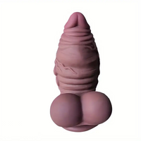 5.9in Liquid Silicone Soft Fat Thick Fantasy Small Glans Dildo For Beginners