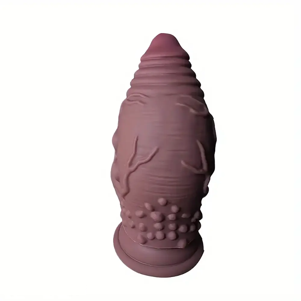 5.9in Liquid Silicone Soft Fat Thick Fantasy Small Glans Dildo For Beginners