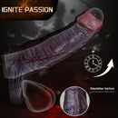 5.9in Platinum Silicone Thicken Delayed Penis Sleeve For Dual Love Pleasure
