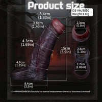 5.9in Platinum Silicone Thicken Delayed Penis Sleeve For Dual Love Pleasure