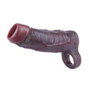 5.9in Platinum Silicone Thicken Delayed Penis Sleeve For Dual Love Pleasure