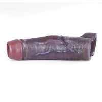 5.9in Platinum Silicone Thicken Delayed Penis Sleeve For Dual Love Pleasure