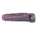 5.9in Platinum Silicone Thicken Delayed Penis Sleeve For Dual Love Pleasure