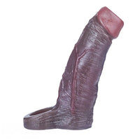 5.9in Platinum Silicone Thicken Delayed Penis Sleeve For Dual Love Pleasure
