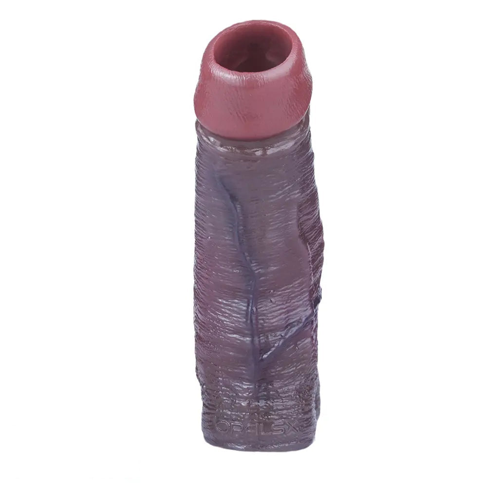 5.9in Platinum Silicone Thicken Delayed Penis Sleeve For Dual Love Pleasure