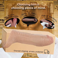 5.9in Real Skin Feeling Soft Silicone Dildo Sleeve High-Grade Odorless Toy