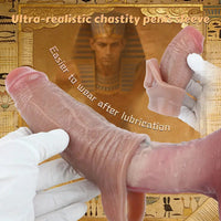 5.9in Real Skin Feeling Soft Silicone Dildo Sleeve High-Grade Odorless Toy
