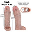 5.9in Real Skin Feeling Soft Silicone Dildo Sleeve High-Grade Odorless Toy