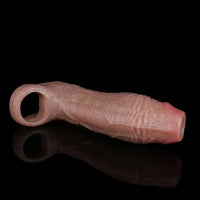 5.9in Real Skin Feeling Soft Silicone Dildo Sleeve High-Grade Odorless Toy