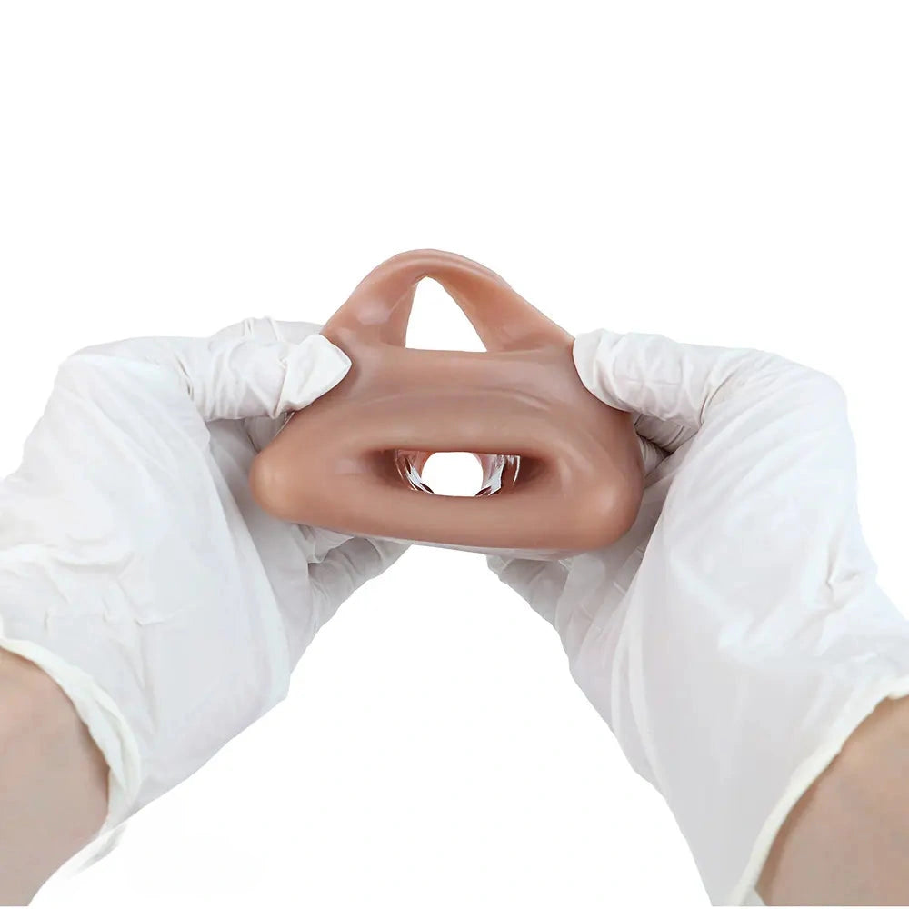 5.9in Real Skin Feeling Soft Silicone Dildo Sleeve High-Grade Odorless Toy