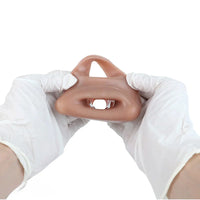 5.9in Real Skin Feeling Soft Silicone Dildo Sleeve High-Grade Odorless Toy