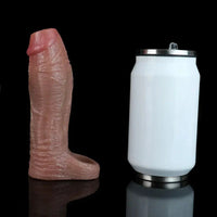 5.9in Real Skin Feeling Soft Silicone Dildo Sleeve High-Grade Odorless Toy