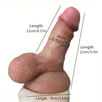5.9in Realistic Silicone Soft Dildo For Adults Couples Orgasm Pleasure