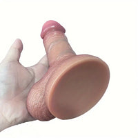 5.9in Realistic Silicone Soft Dildo For Adults Couples Orgasm Pleasure