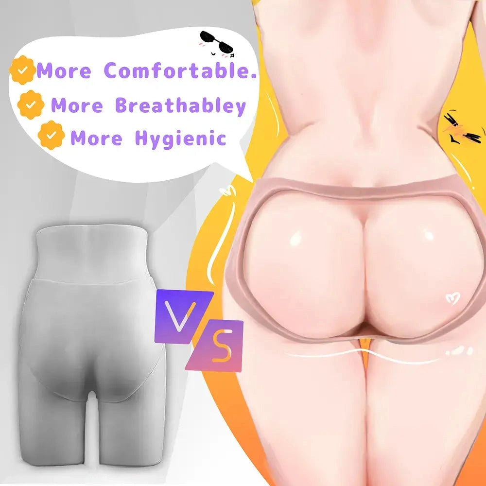 5.9in Silicone Lifelike Strap on Dildo Panty Realistic Texture With Lifelike Glans