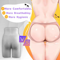 5.9in Silicone Lifelike Strap on Dildo Panty Realistic Texture With Lifelike Glans