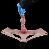 5.9in Silicone Lifelike Strap on Dildo Panty Realistic Texture With Lifelike Glans