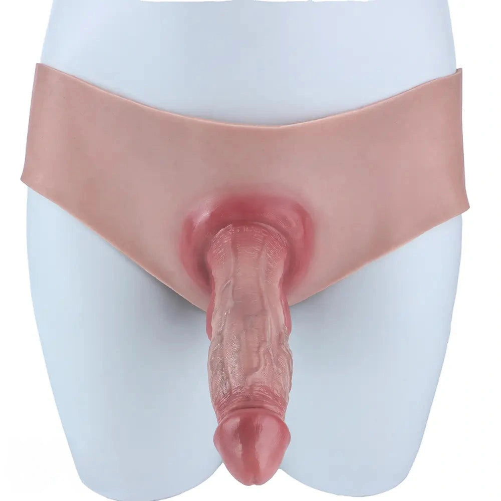5.9in Silicone Lifelike Strap on Dildo Panty Realistic Texture With Lifelike Glans