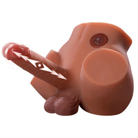 5.9in Super Real Automatic Vibrating Thrusting Dildo Torso For Real Love Toy