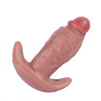 5.9in Vibrating Realistic Dildo Butt Plug Tail Mouth Gag For Sexy Sex Toy