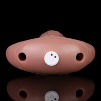 5.9in Vibrating Realistic Dildo Butt Plug Tail Mouth Gag For Sexy Sex Toy