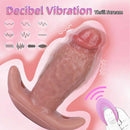 5.9in Vibrating Realistic Dildo Butt Plug Tail Mouth Gag For Sexy Sex Toy