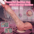 10.12in Double-layer Liquid Silicone Skin-like Soft Big Lifelike Male Dildo
