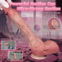 10.12in Double-layer Liquid Silicone Skin-like Soft Big Lifelike Male Dildo