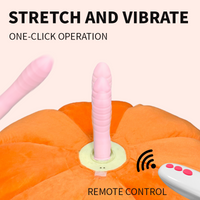 Pumpkin-shaped Pillow Style Thrusting Dildo Sex Machine Vibrator