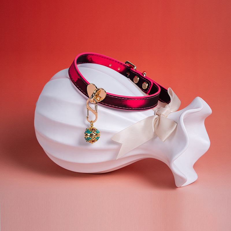 BDSM Temperature-Sensitive Color-Changing Collar With Leash