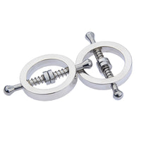 BDSM Metal Adjustable Nipple Clamps Set for Sex Games
