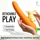 Cute Rabbit & Carrot Modular Suction & Heated Vibrating Wand Set
