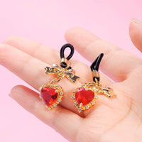 BDSM Heart - Shaped Nipple Clamps Bells